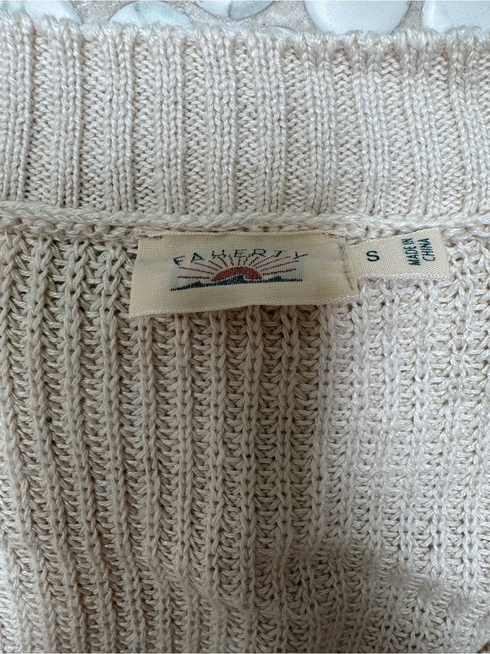 Faherty linen cardigan - Picture 2 of 2